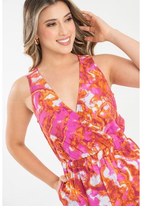 Enterizo Largo Lariath Fucsia Ragged Pf31530204