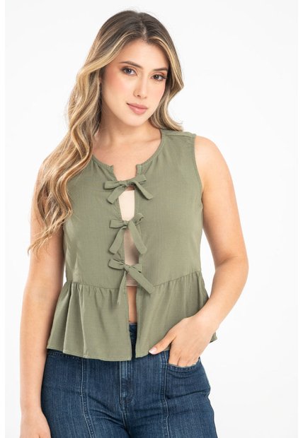 Blusa Malibu Verde Ragged Pf31113464