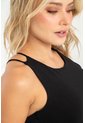 Crop Top Lhindy Negro Ragged Pf31122315 de Ragged