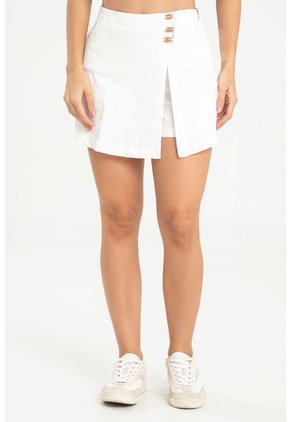 Falda Short Moscon Blanco Ragged Pf31320350