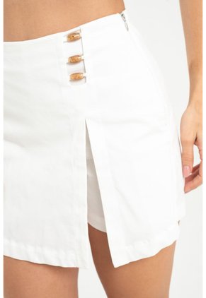 Falda Short Moscon Blanco Ragged Pf31320350