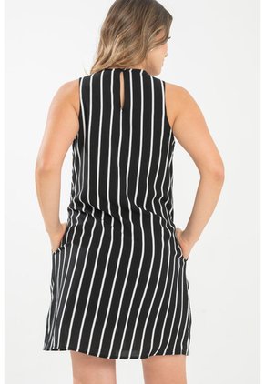 Vestido Corto Mahija Negro Ragged Pf31511495