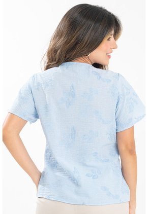 Blusa Maggie Azul Ragged Pf31113536