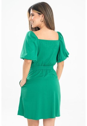 Vestido Corto Hartoon Verde Ragged Pf31511473