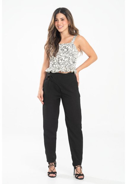 Pantalon Lheena Negro Ragged Pf31310757