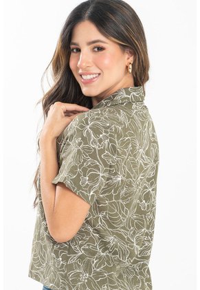 Blusa Spring Verde Ragged Pf31113532