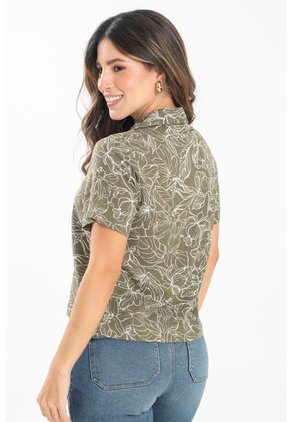Blusa Spring Verde Ragged Pf31113532