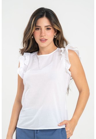 Blusa Vainilla Blanco Ragged Pf31113535 Ragged