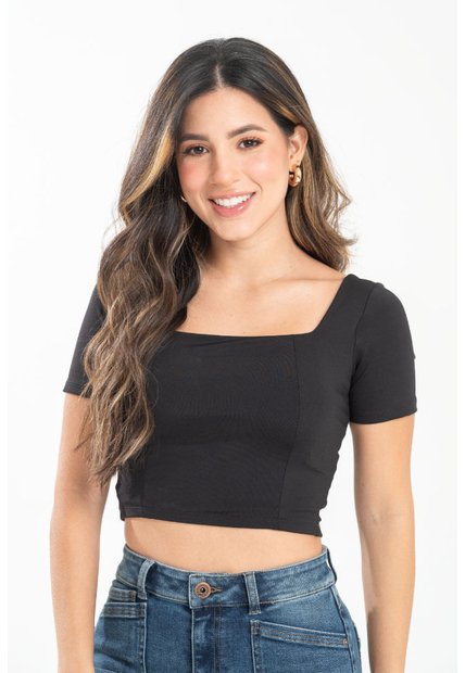 Top Canarias Negro Ragged Pf31122309