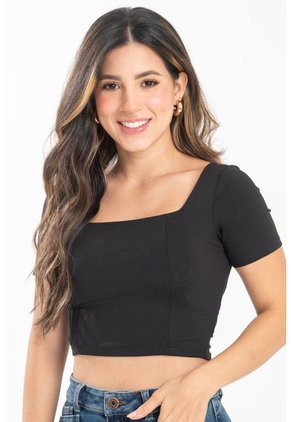 Top Canarias Negro Ragged Pf31122309