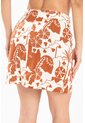 Falda Corta Gather Café Ragged Pf31320355 de Ragged