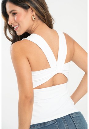 Top Dhione Blanco Ragged Pf31122328