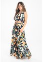 Vestido Largo Crescent Verde Ragged Pf31511468 de Ragged