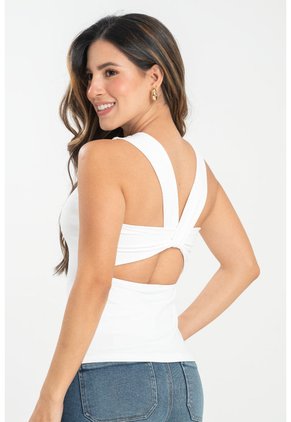 Top Dhione Blanco Ragged Pf31122328