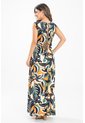 Vestido Largo Crescent Verde Ragged Pf31511468 de Ragged