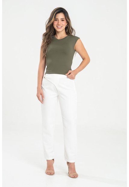 Pantalon Lheena Blanco Ragged Pf31310757