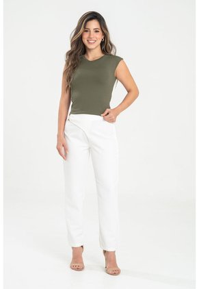 Pantalon Lheena Blanco Ragged Pf31310757
