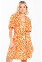 Vestido Teodora Naranja Ragged Pf31511478 de Ragged