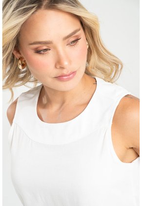 Blusa Hessie Blanco Ragged Pf31113539