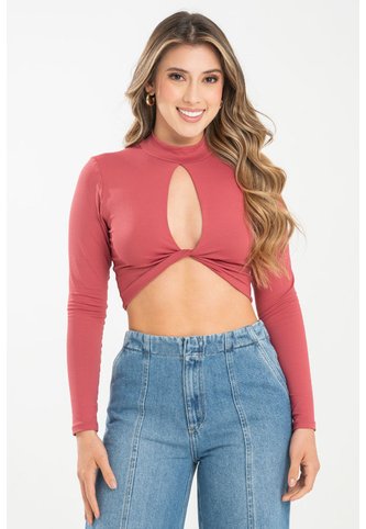 Crop Top Beanie Rojo Ragged Pf31122310 Ragged