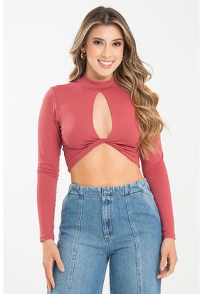 Crop Top Beanie Rojo Ragged Pf31122310