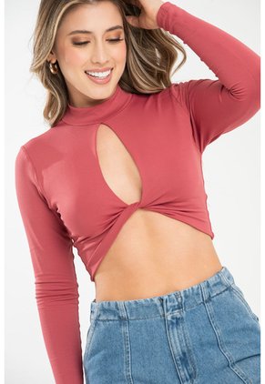 Crop Top Beanie Rojo Ragged Pf31122310