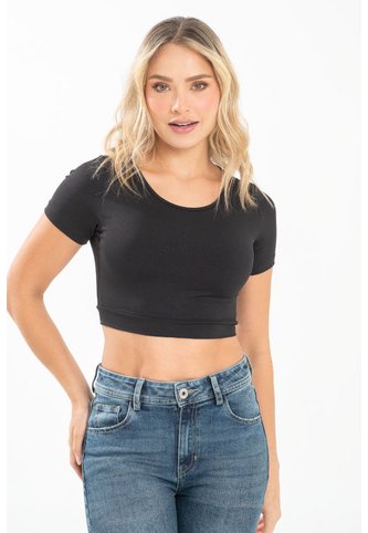 Crop Top Dhede Negro Ragged Pf31122326 Ragged