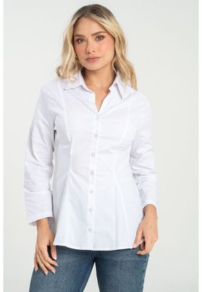Camisa Gina Blanco Ragged Pf31113533