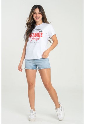 Camiseta Orange Blanco Ragged Pf31122324