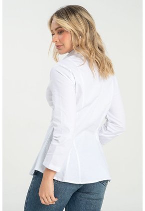 Camisa Gina Blanco Ragged Pf31113533