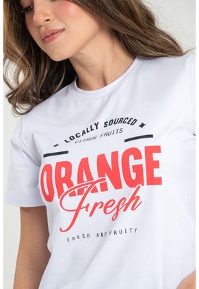 Camiseta Orange Blanco Ragged Pf31122324