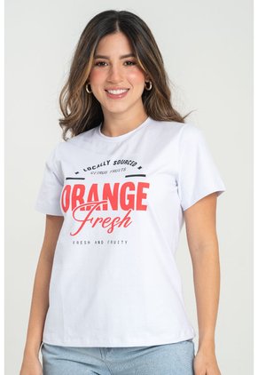 Camiseta Orange Blanco Ragged Pf31122324