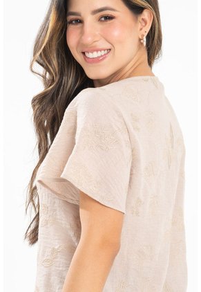 Blusa Maggie Beige Ragged Pf31113536