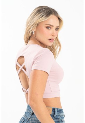 Crop Top Dhede Rosa Ragged Pf31122326