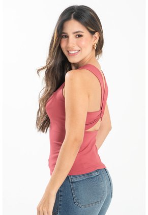 Top Dhione Rojo Ragged Pf31122328