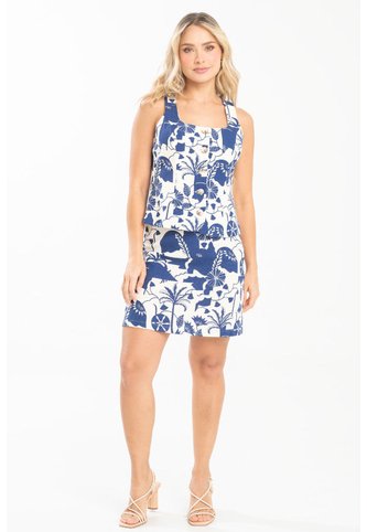 Falda Corta Gather Azul Ragged Pf31320355 Ragged