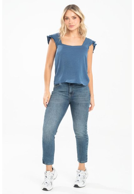 Blusa Sky Azul Ragged Pf31113534