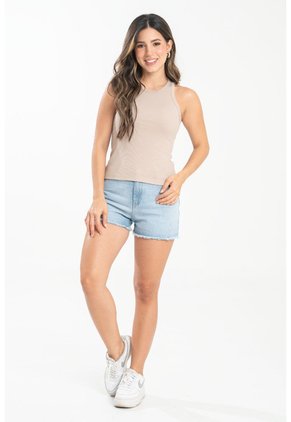 Top Atletico Rib Beige Ragged Pf31122323