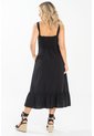 Vestido Midi Western Negro Ragged Pf31511506 de Ragged