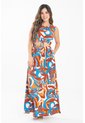 Vestido Largo Crescent Café Ragged Pf31511468 de Ragged