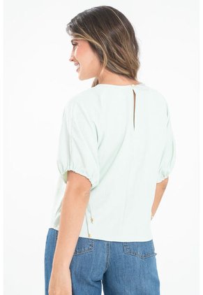 Blusa Lhigne Verde Ragged Pf31113677