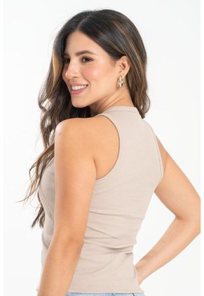 Top Atletico Rib Beige Ragged Pf31122323