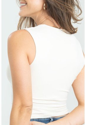 Top Kiara Blanco Ragged Pf13120775