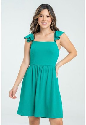 Vestido Corto Delilah Verde Ragged Pf31511368