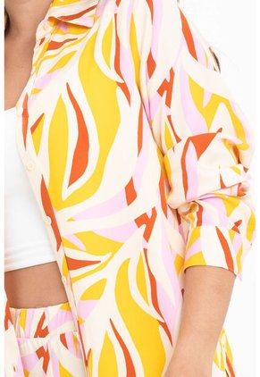 Camisa Europa Amarillo Ragged Pf31113570