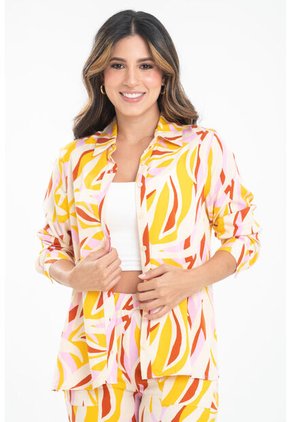 Camisa Europa Amarillo Ragged Pf31113570