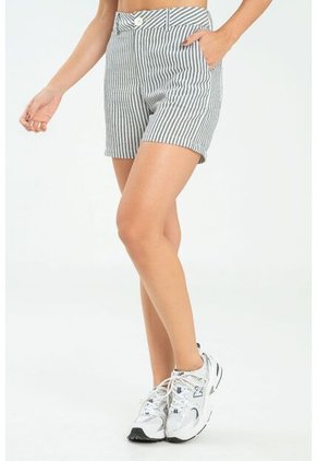 Short Rayas Negro Ragged Pf11340151