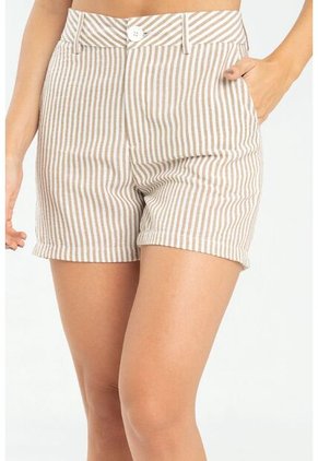 Short Rayas Beige Ragged Pf11340151