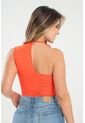 Top Drapeado Asimetrico Naranja Ragged Pf31122253 de Ragged