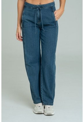 Jean Mom Cortes Azul Ragged Pf21350080